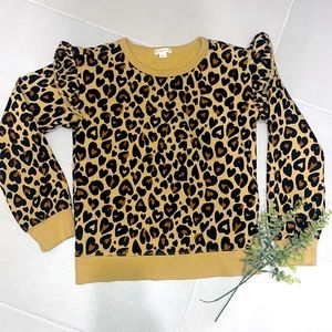 2 for $10 item Girls leopard print sweatshirt